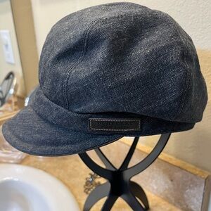 Burberry Blue Denim Paper Boy Hat